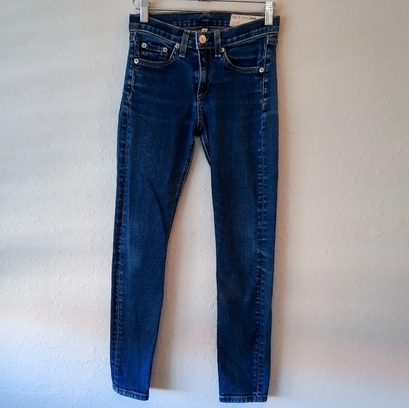 Rag & Bone High Rise Skinny Heritage Jeans 24 - Picture 2 of 6